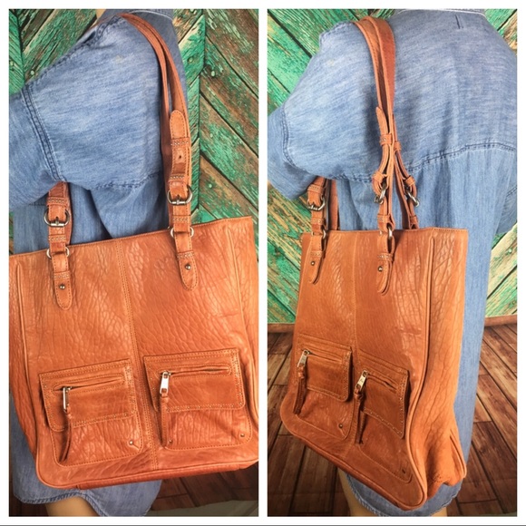 Forest And Culver Sienna Leather Tote - Picture 6 of 8